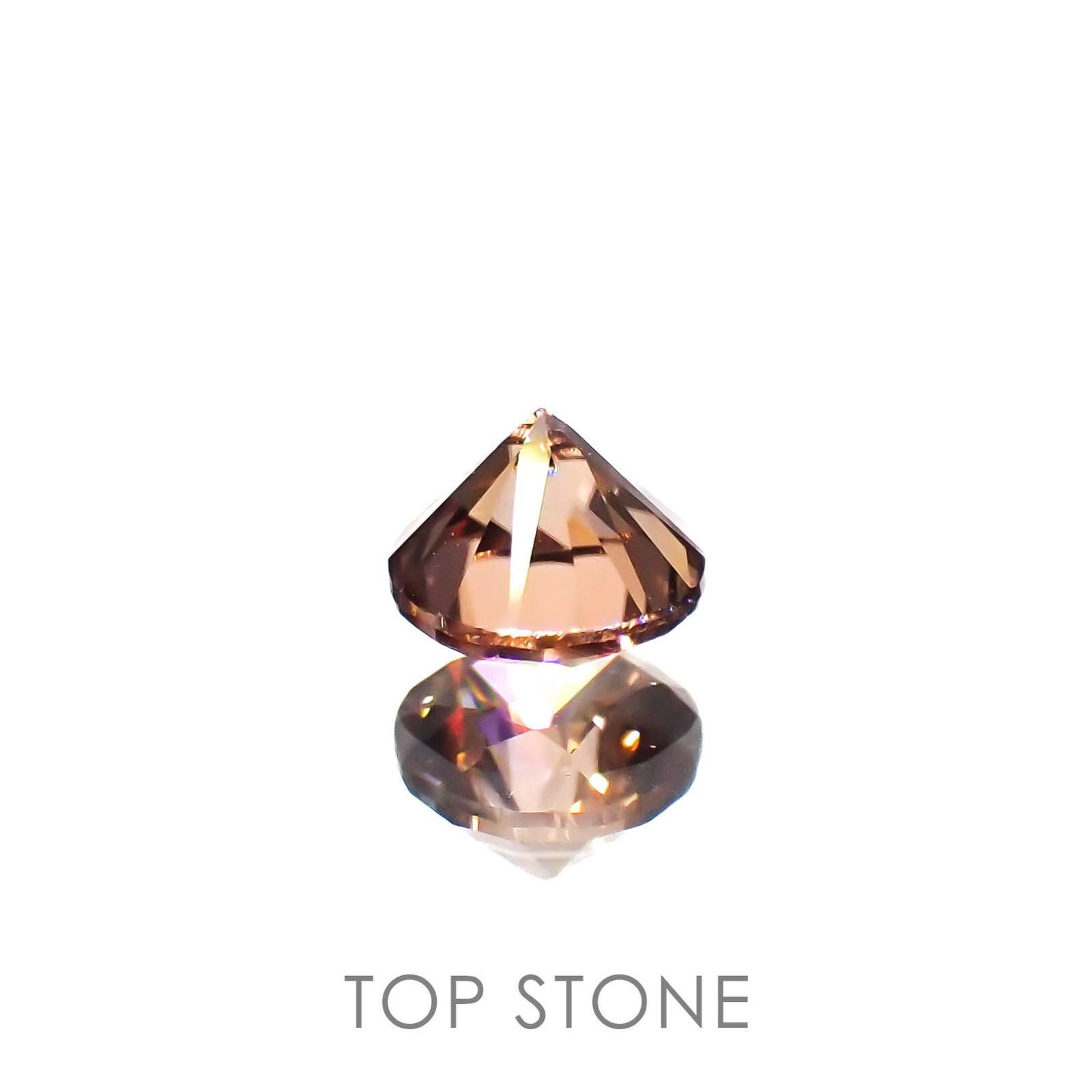 オレンジジルコン(宝石名ジルコン)スリランカ/カンボジア産 0.45ct 識別済[230321002]4x4mm前後