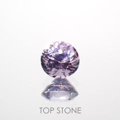 バイオレットスピネル(宝石名スピネル)ビルマ/マダガスカル産 0.57ct 識別済[220114558]4.9x4.9mm前後