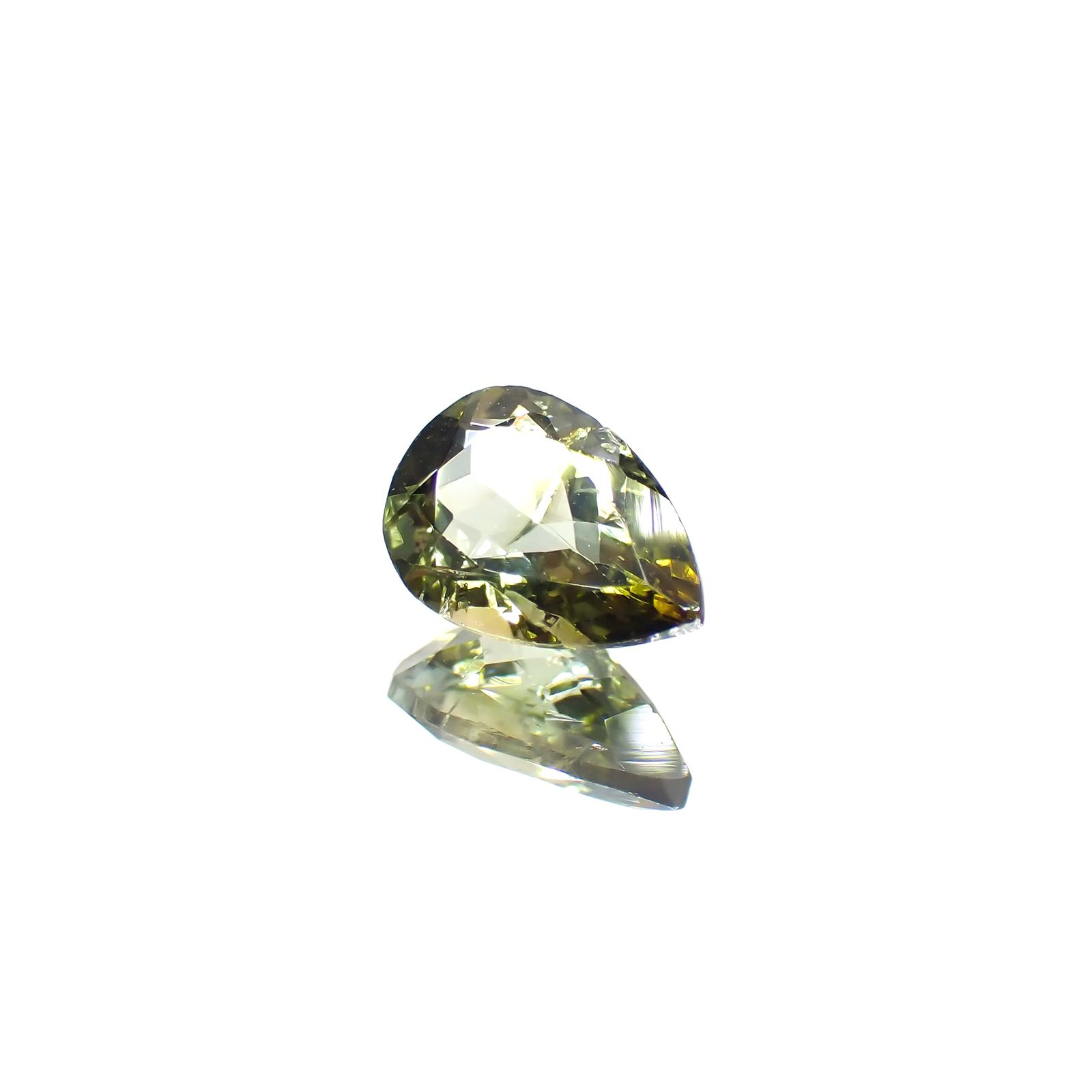 バイカラートルマリン(宝石名トルマリン) ブラジル産 1.035ct ソ付(彩珠)[210711889]8×5.5mm前後