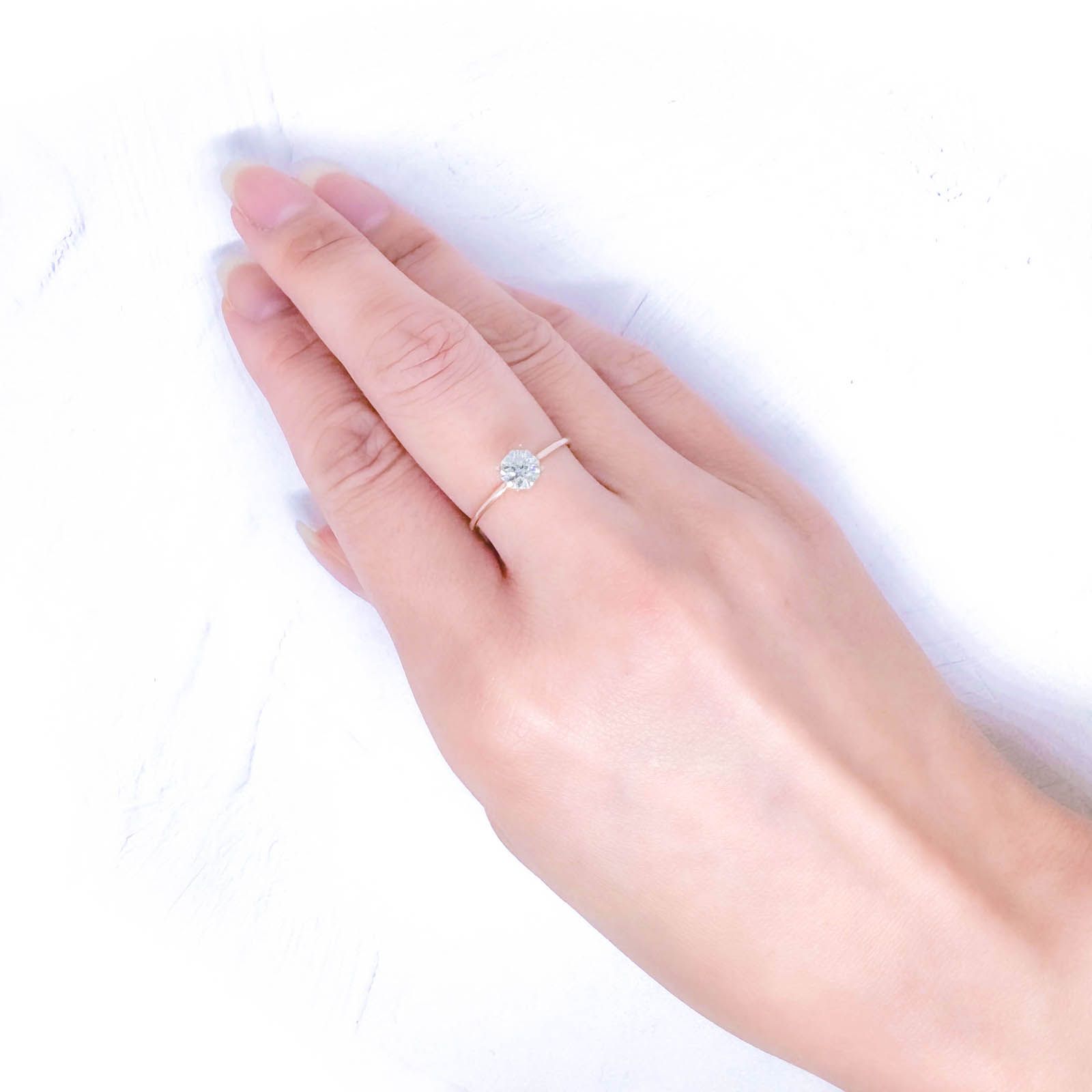◇オクタゴンカット◇カラーレスジルコン(宝石名ホワイト・ジルコン)スリランカ/カンボジア産 識別済 0.88ct / 5x5mm前後 [251231385]