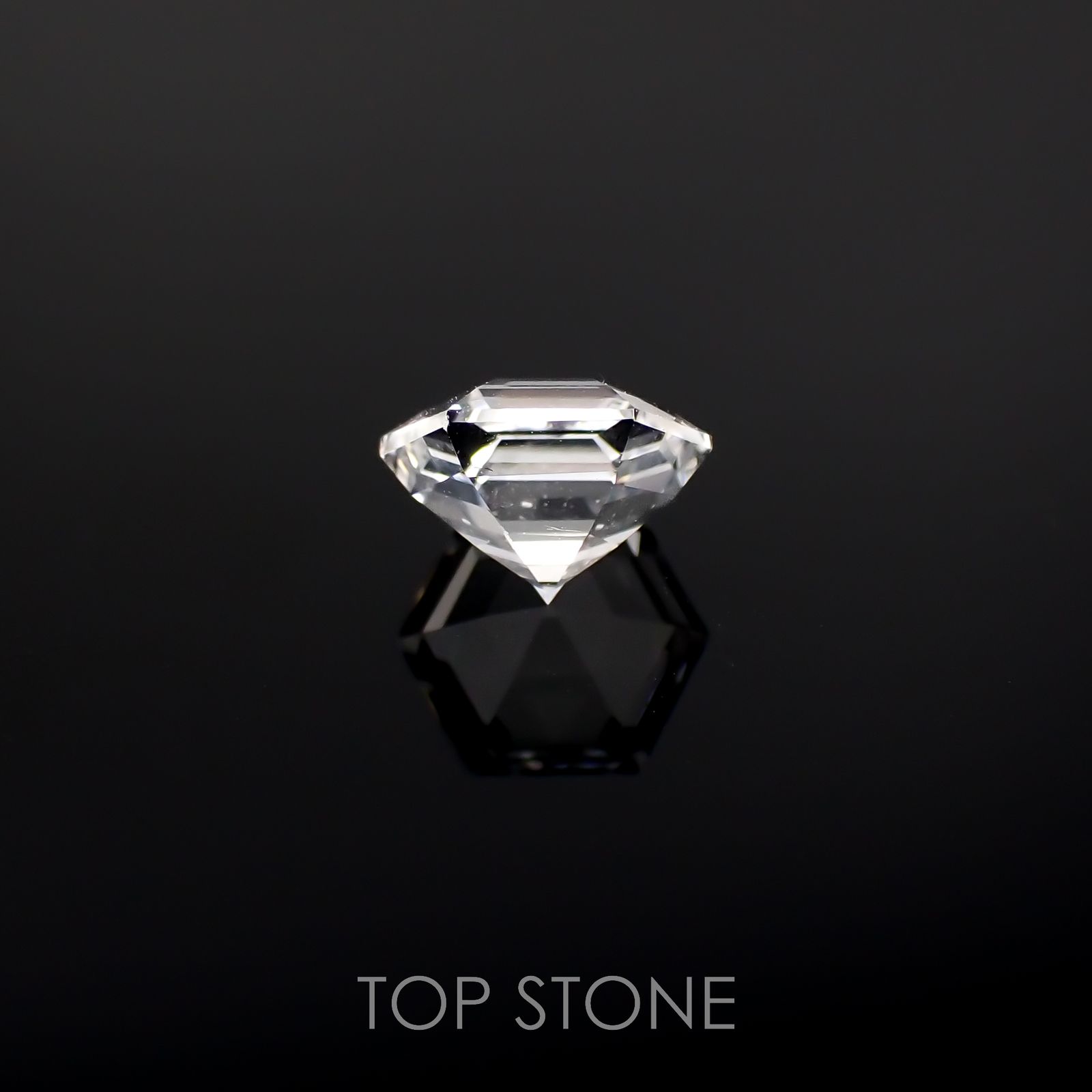 ◇ヘキサゴンカット◇レムリアンシードクリスタル(保証シール付き) ブラジル産 0.85ct[221018275]5.9x5.9mm前後