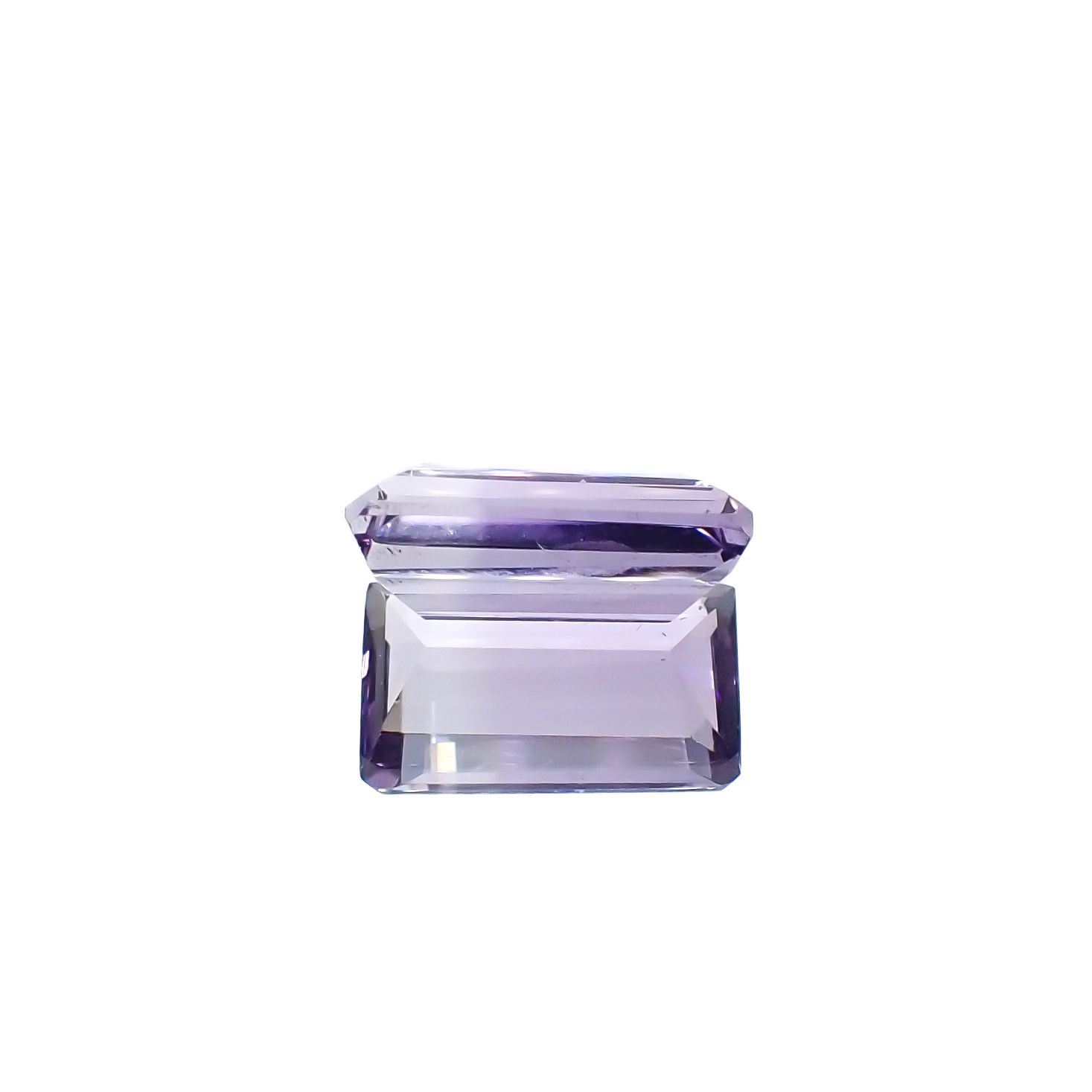 アワーグラスアメジスト(宝石名バイカラー・クォーツ)モロッコ産 3.27ct 識別済[231225099]12.2x7.1mm前後