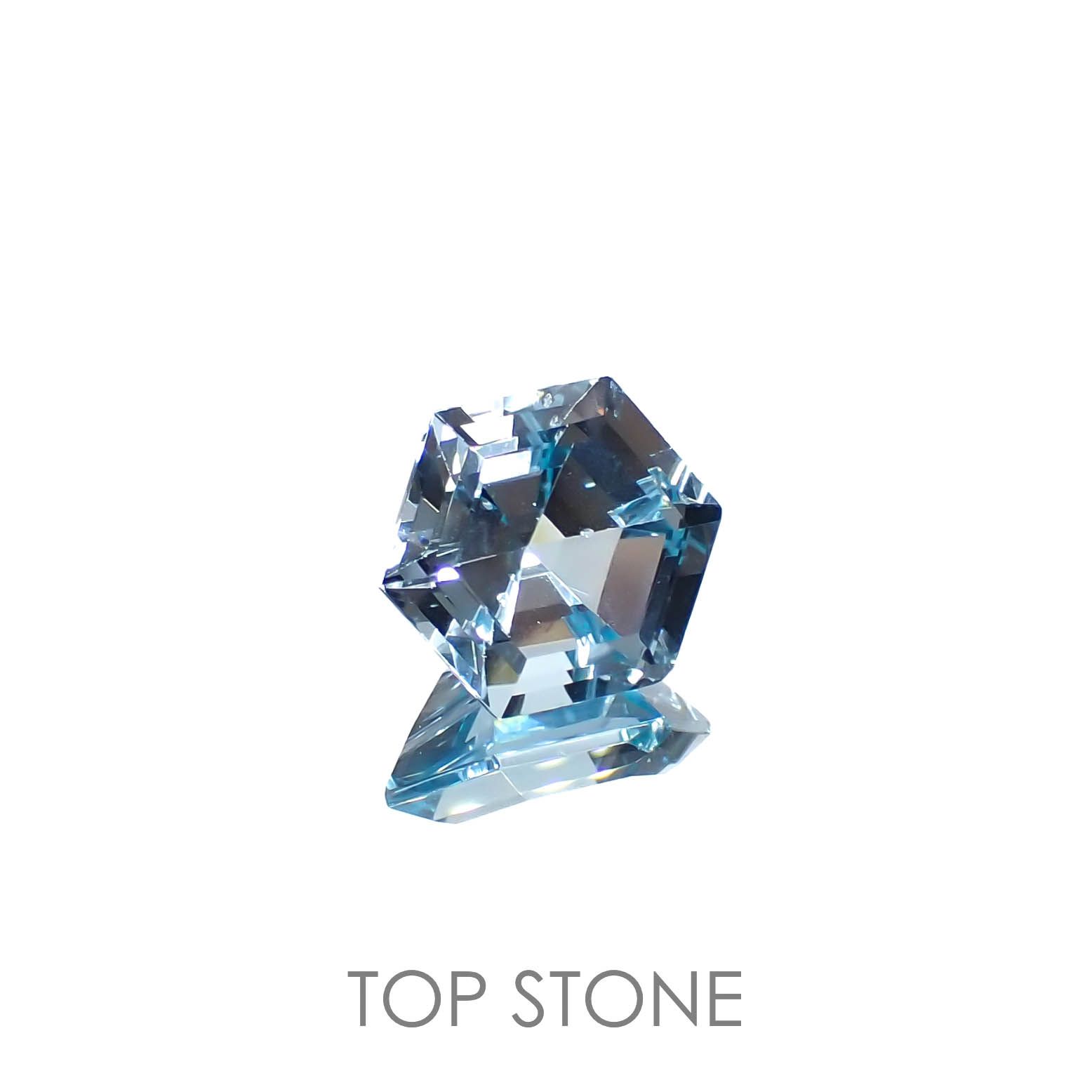 ◇ヘキサゴンカット◇ブルートパーズ ブラジル産 5.27ct[221219362]10x10mm前後