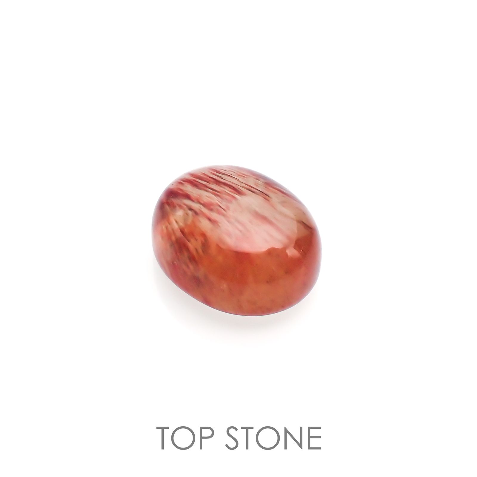 バイカラーアンデシン(宝石名アンデシン/ラブラドライト) チベット産 4.83ct 識別済[210913540]11.3×9.2mm前後