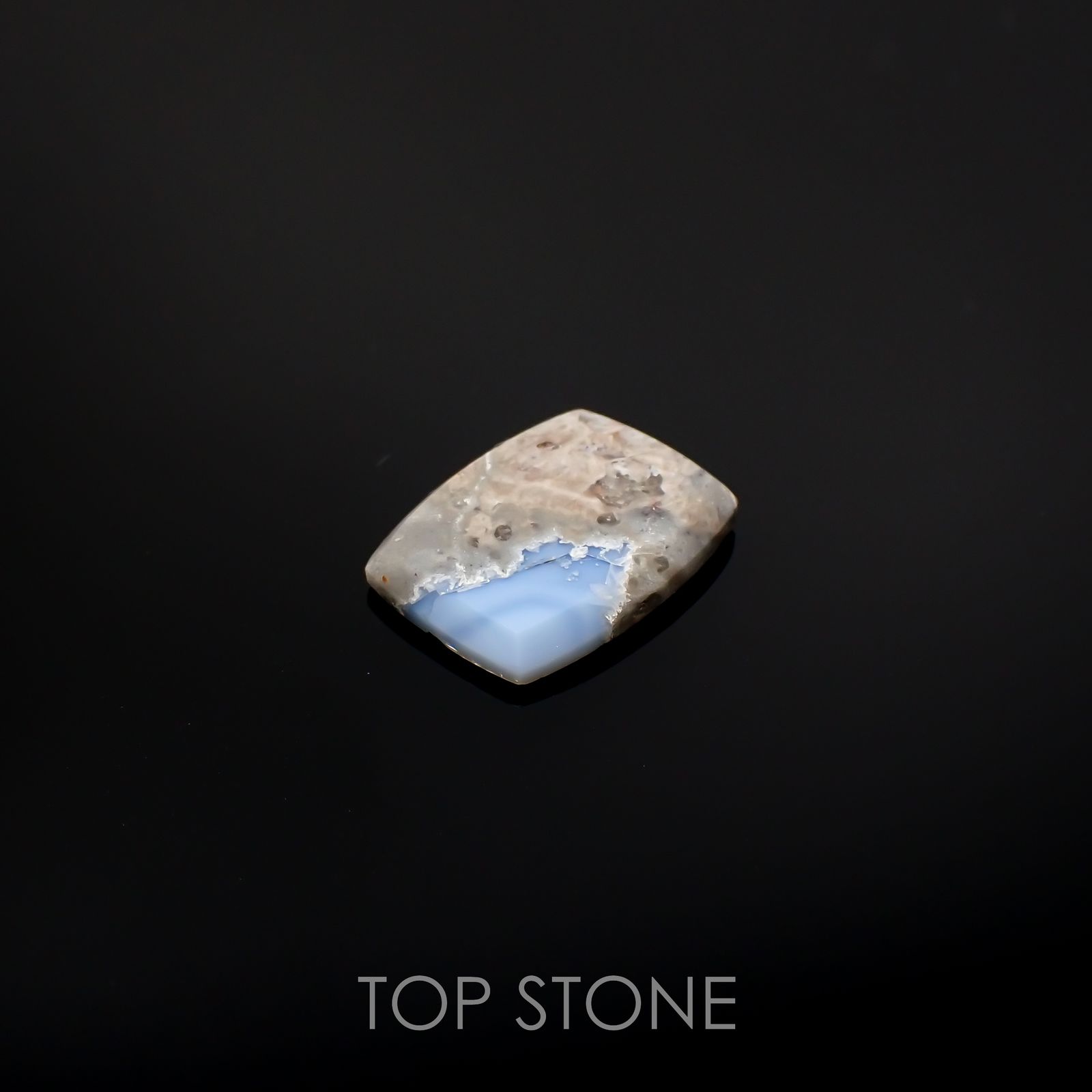 マトリックスブルーオパール アメリカ・オレゴン州産 3.92ct[220917813]14.7x11.1mm前後
