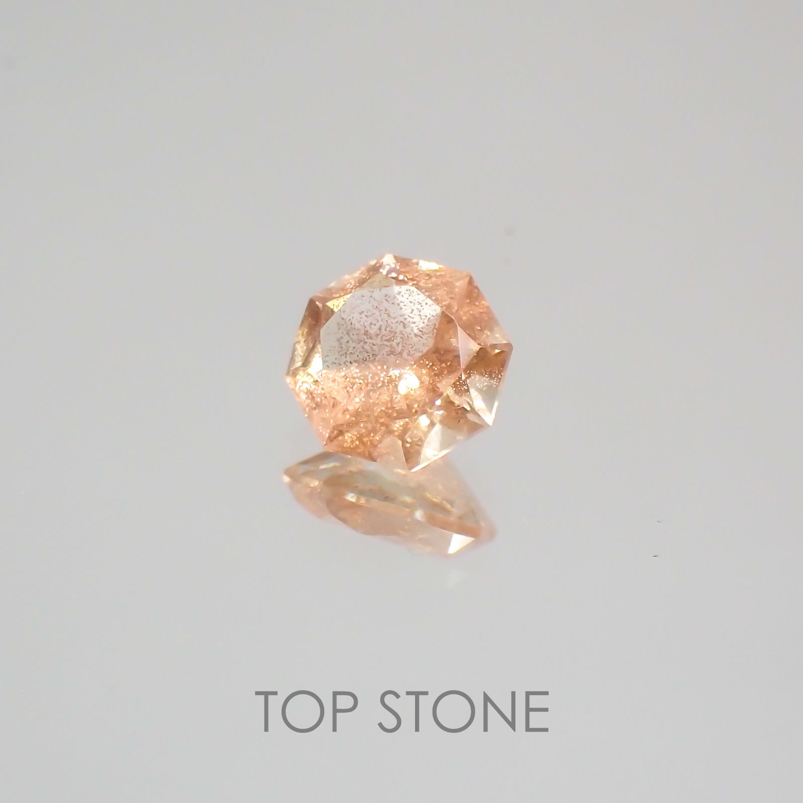 ◇オクタゴンカット◇オレゴンサンストーンSA  アメリカ産 ルース 0.44ct[210210038]5×5mm前後