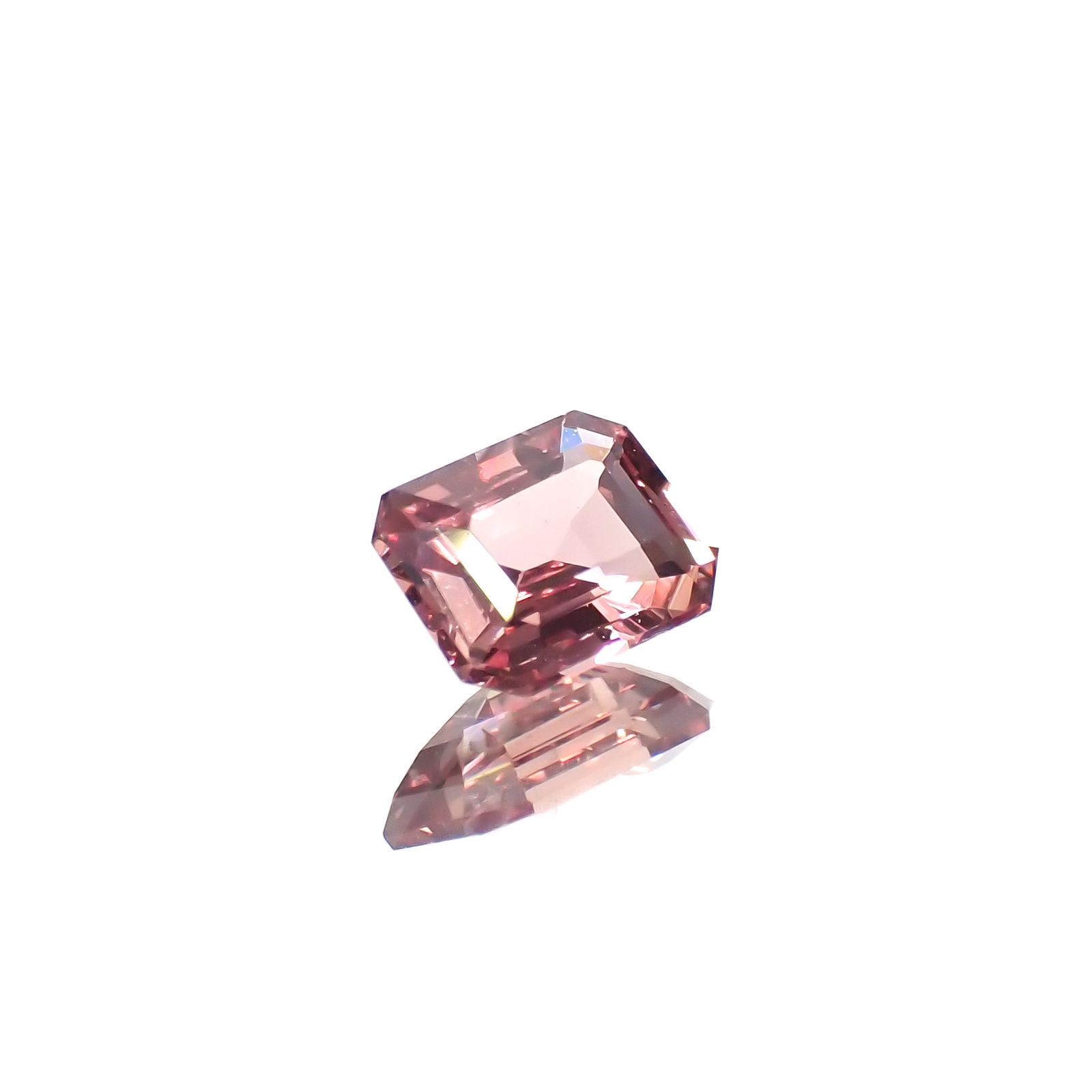 パパラチャサファイア非加熱(宝石名サファイア/別名パパラチャ・サファイア)スリランカ産 0.49ct GIA鑑付[231224697]5.1x3.9mm前後