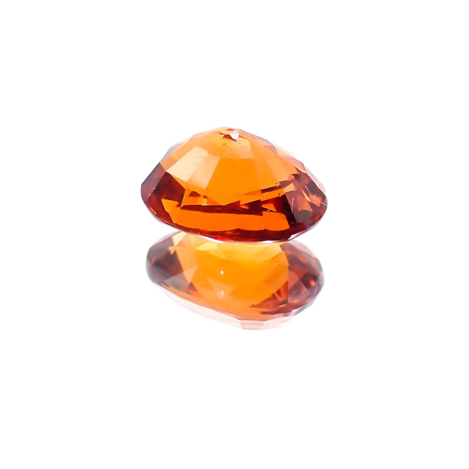 スペサルティンガーネット マンダリンオレンジカラー(宝石名スペサルティン・ガーネット)ナイジェリア産 2.14ct 識別済[231124193]8.3x6mm前後