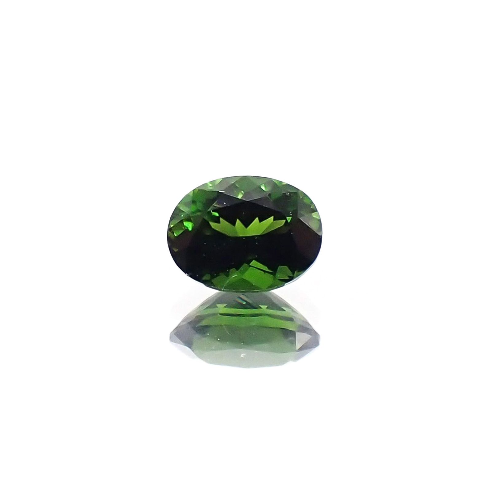 クロムトルマリン(宝石名クロム・トルマリン)タンザニア産 識別済 0.34ct / 5.1x3.8mm前後 [230823073]