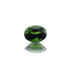 クロムトルマリン(宝石名クロム・トルマリン)タンザニア産 識別済 0.34ct / 5.1x3.8mm前後 [230823073]