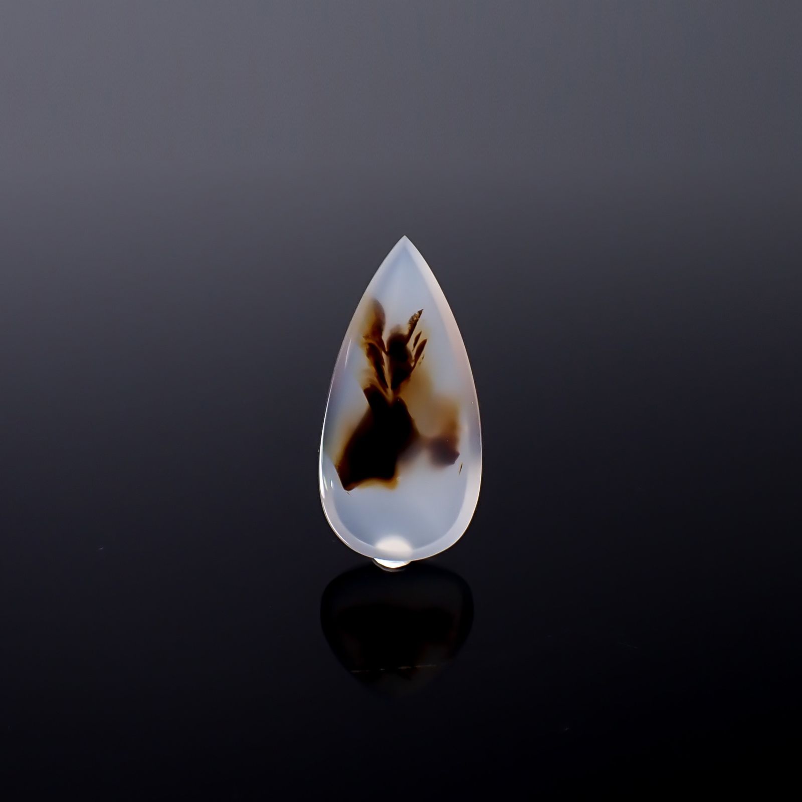 モンタナアゲート アメリカ・モンタナ州産 18.59ct / 35.9x17.9mm前後 [260832766]
