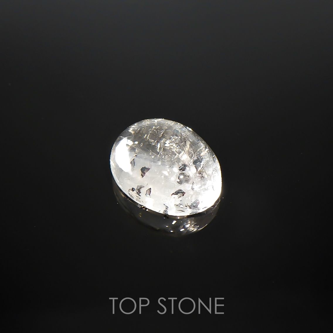 ヘマタイトインクォーツ 中国産 10.68ct[220115248]15.2x11.8mm前後