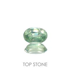 グリーンカイヤナイト(宝石名カイヤナイト)タンザニア産 0.67ct 識別済[220616671]6.1x4.1mm前後