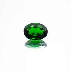 クロムダイオプサイド(宝石名クロム・ダイオプサイド)ロシア産 0.81ct 識別済[231124300]7x5.1mm前後