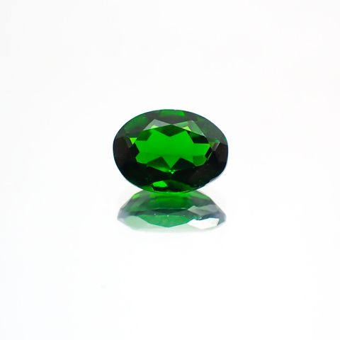 クロムダイオプサイド(宝石名クロム・ダイオプサイド)ロシア産 0.81ct 識別済[231124300]7x5.1mm前後