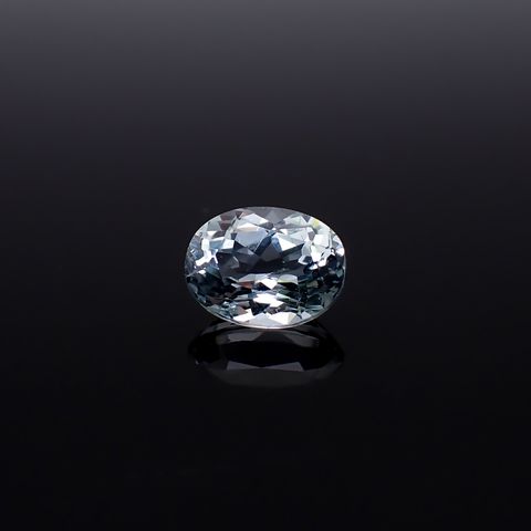 シルバーアパタイト フルオレッセンス アフリカ産 識別済 1.58ct / 8.1x6.2mm前後 [260632507]