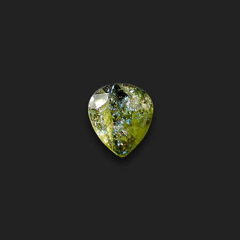◇リバーシブル◇イリデッセンスクロムトルマリン ケニア産 1.82ct[240928940]11x9.5mm前後