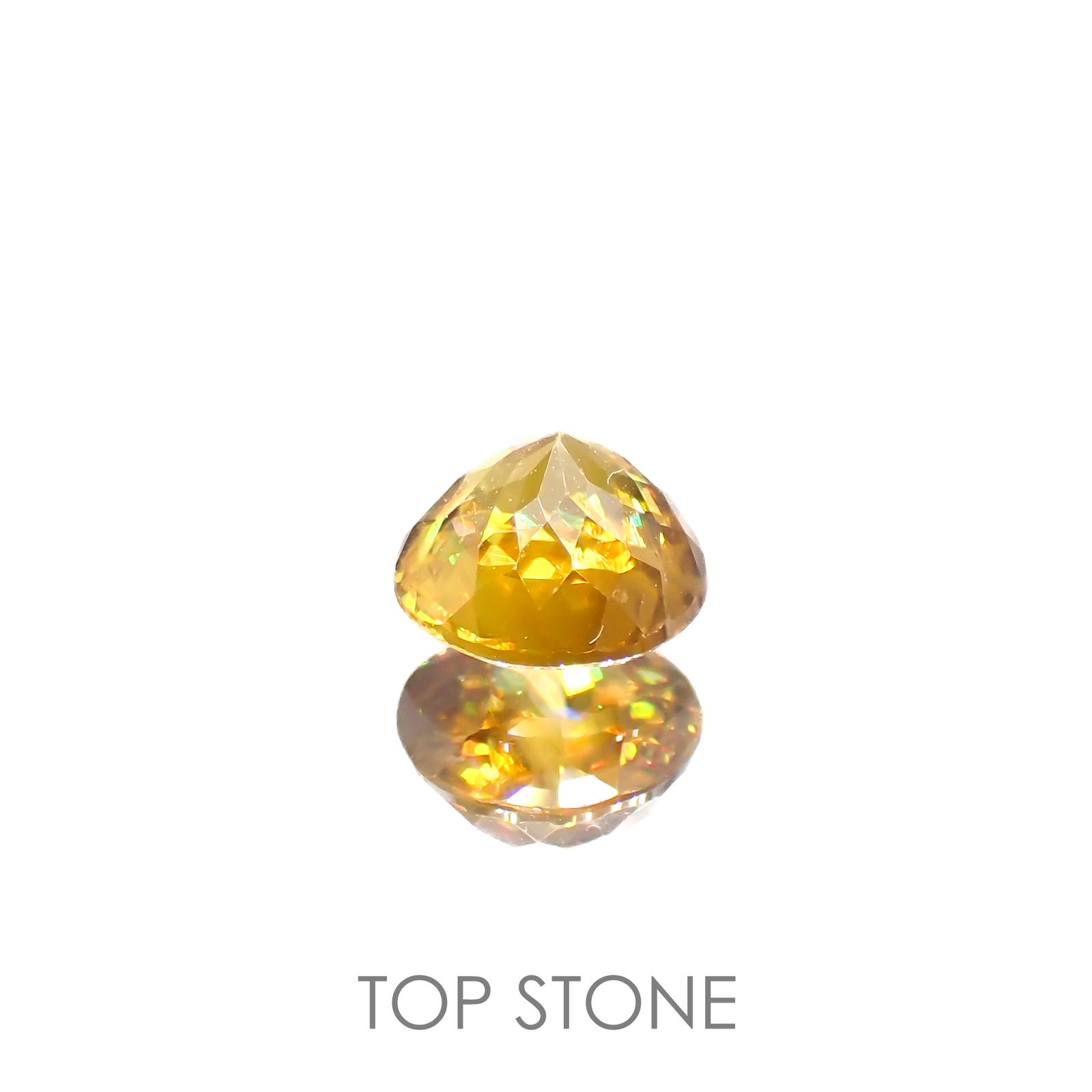 ゴールデンスフェーン(宝石名スフェーン)ナミビア産 1.00ct 識別済[220616570]6.1x6mm前後