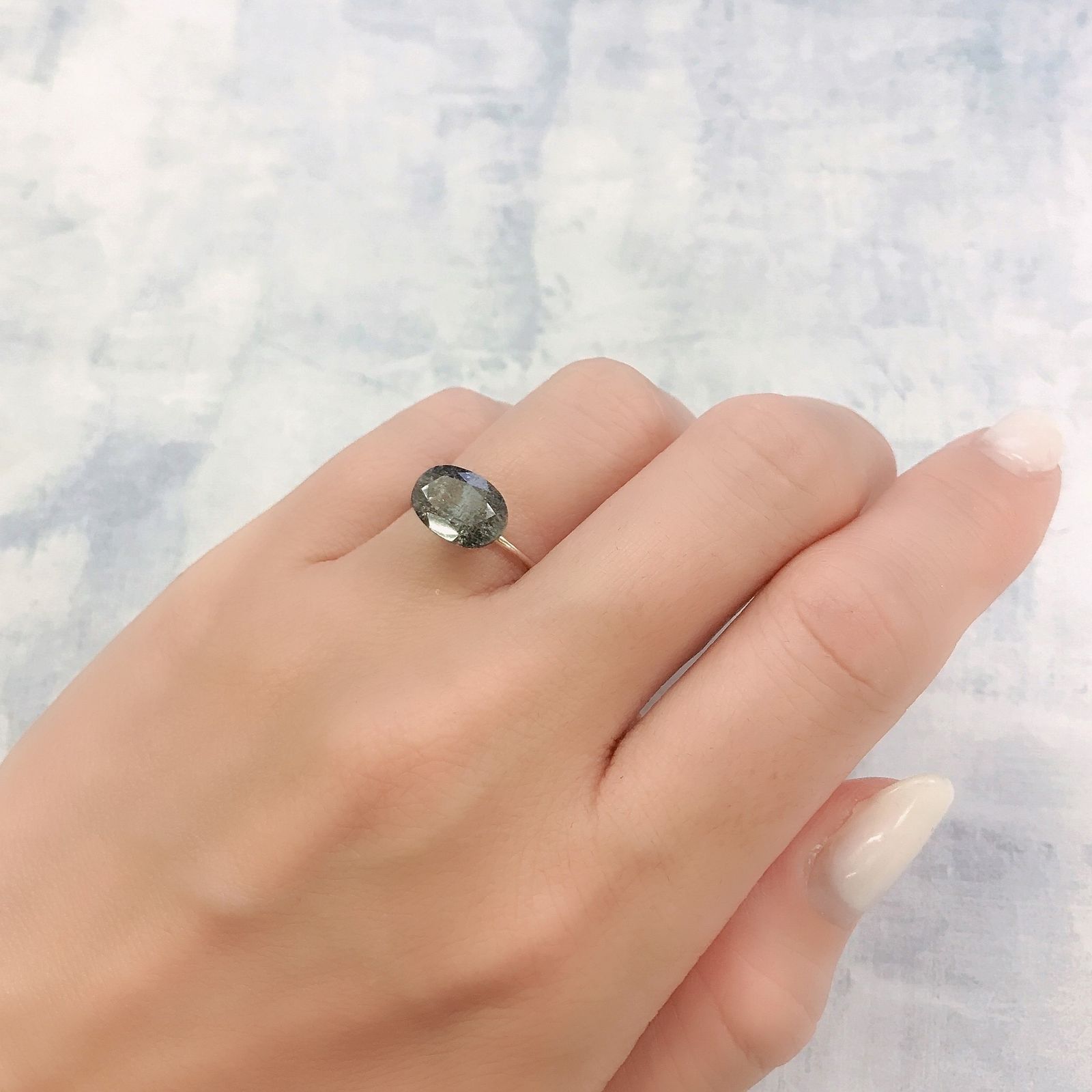 モスアクアマリン ブラジル産 2.43ct[220716795]10.4x7.4mm前後