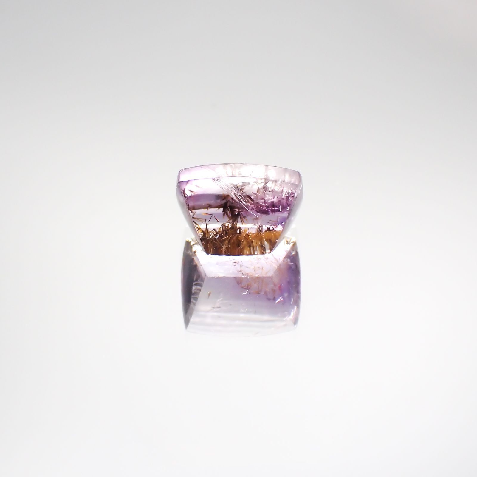 ゲーサイトインアメジスト ブラジル産 4.91ct[220917941]10.9x9.3mm前後