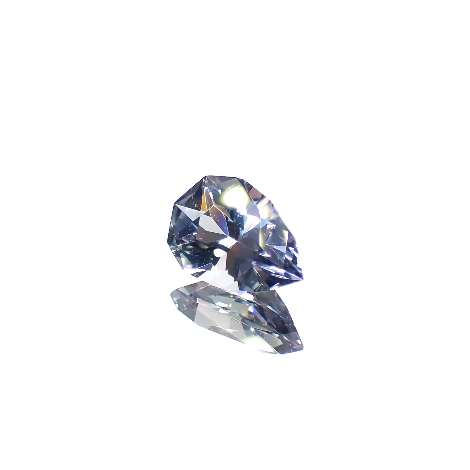 ◇カスタムカット◇バイカラータンザナイト 非加熱 タンザニア産 0.55ct [241029375]7x4.5mm前後