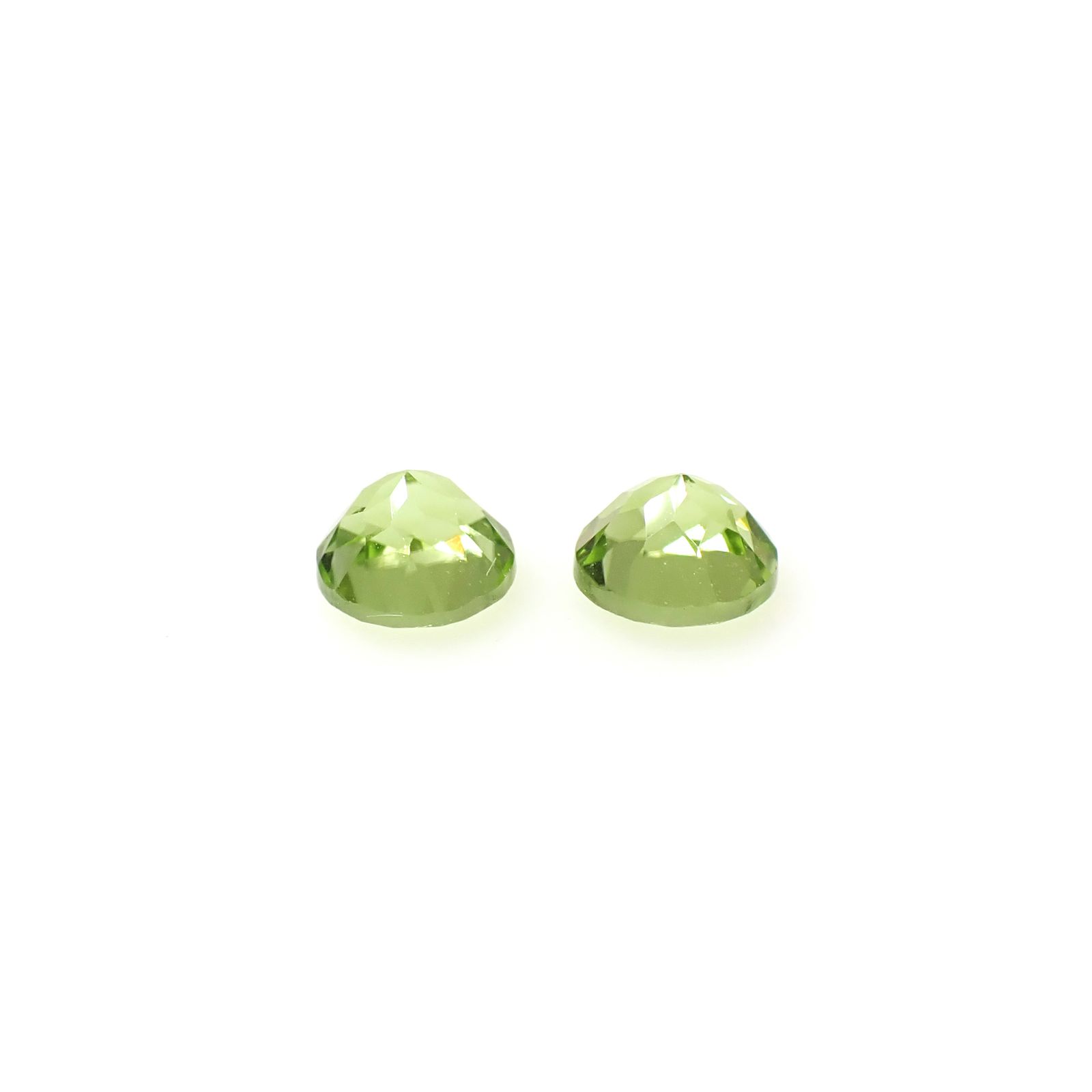 ◇ペアセット◇ペリドット 中国産 1.14ct(2pcs合計) [250730794]5x5mm前後