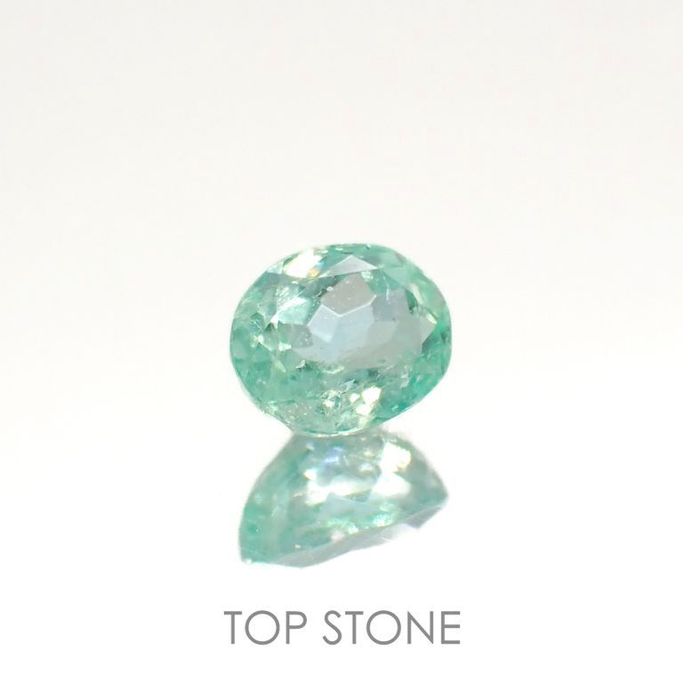 パステルカラーエメラルド コロンビア産 0.39ct[220817227]5x4mm前後