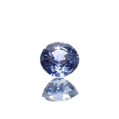 アイスブルーサファイア(宝石名サファイア)スリランカ/マダガスカル産 0.31ct 識別済[230722697]3.8x3.7mm前後
