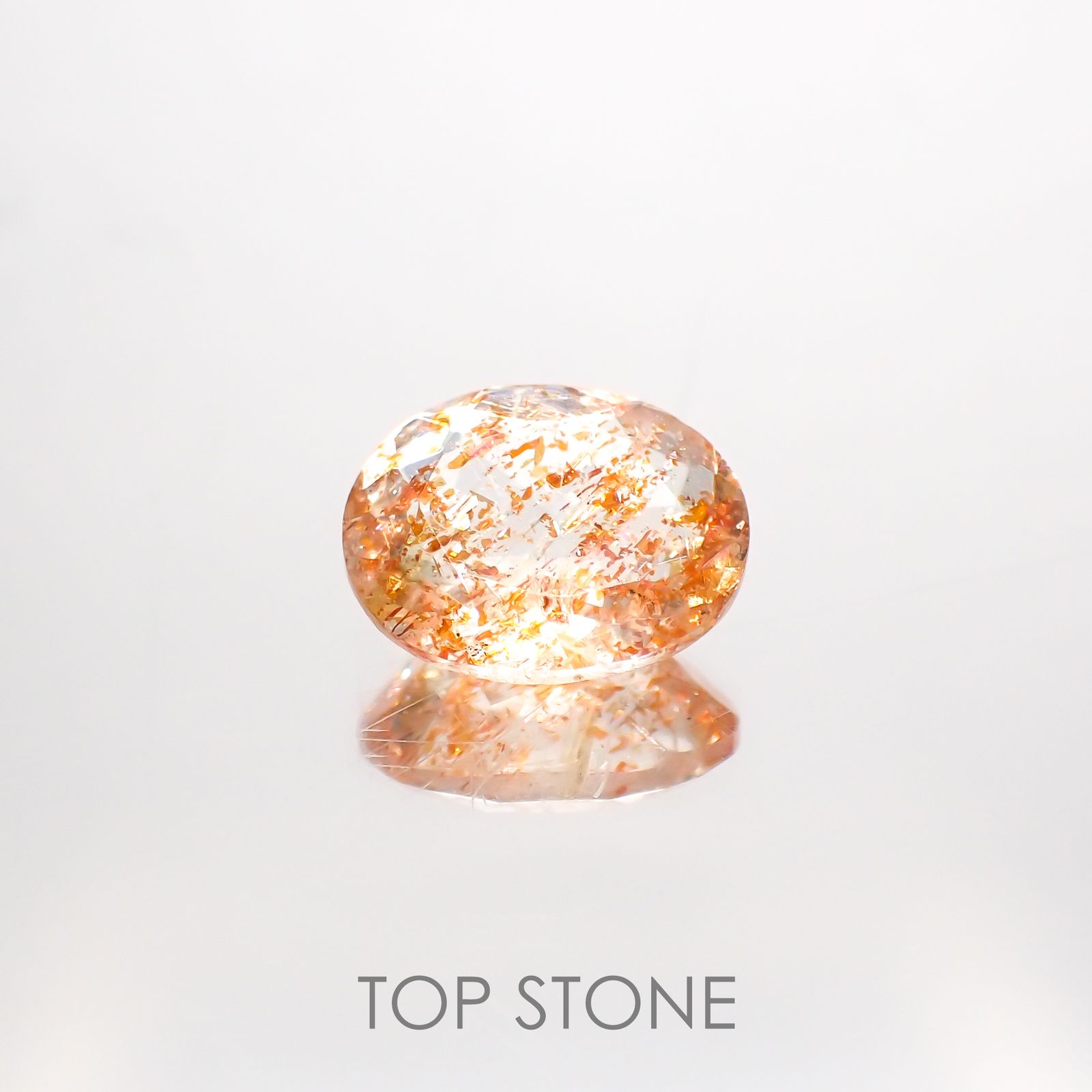 イリュージョンサンストーン インド産 2.35ct[220114211]10x8mm前後