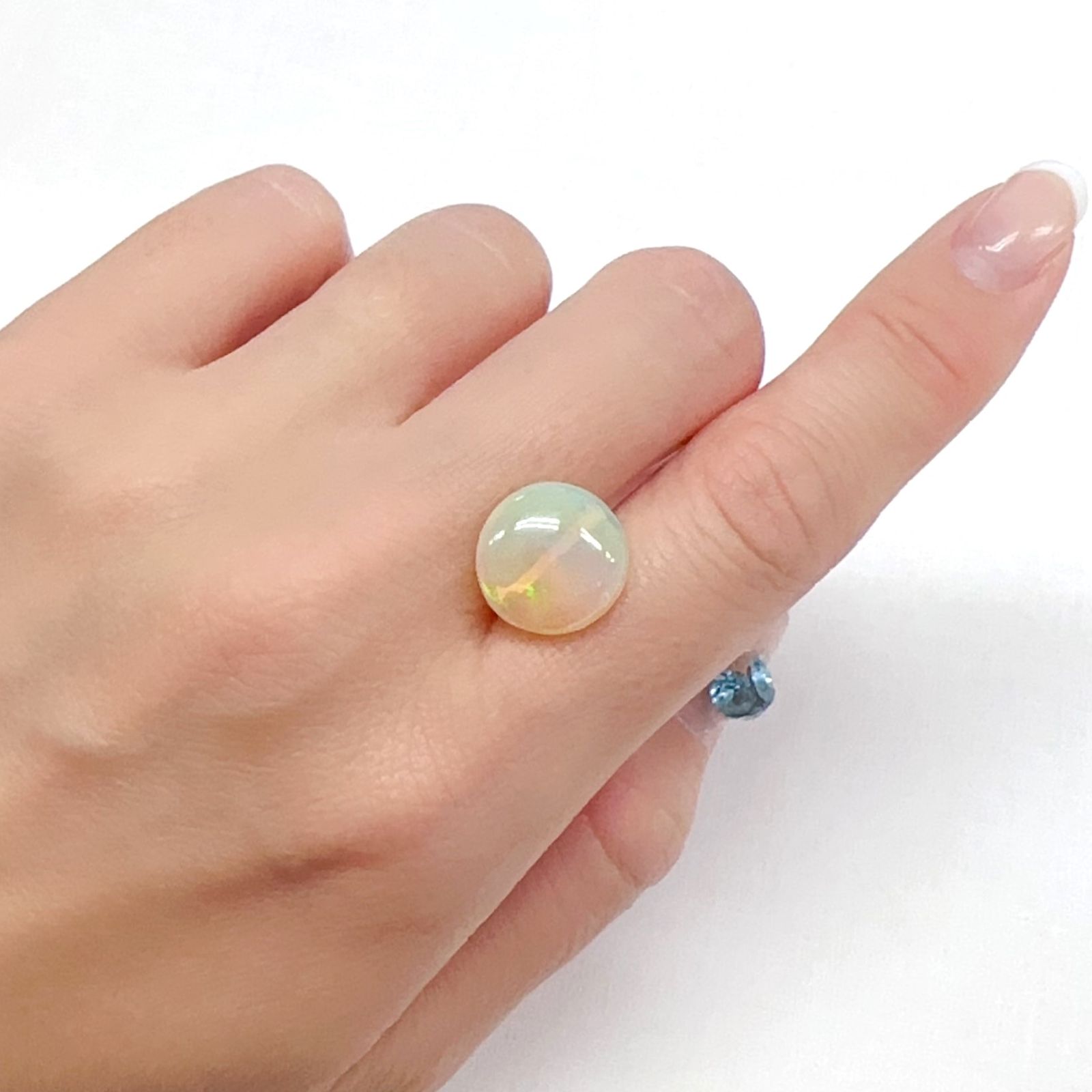 ハニカムオパール エチオピア産 5.38ct[240427149]13.4x13.4mm前後