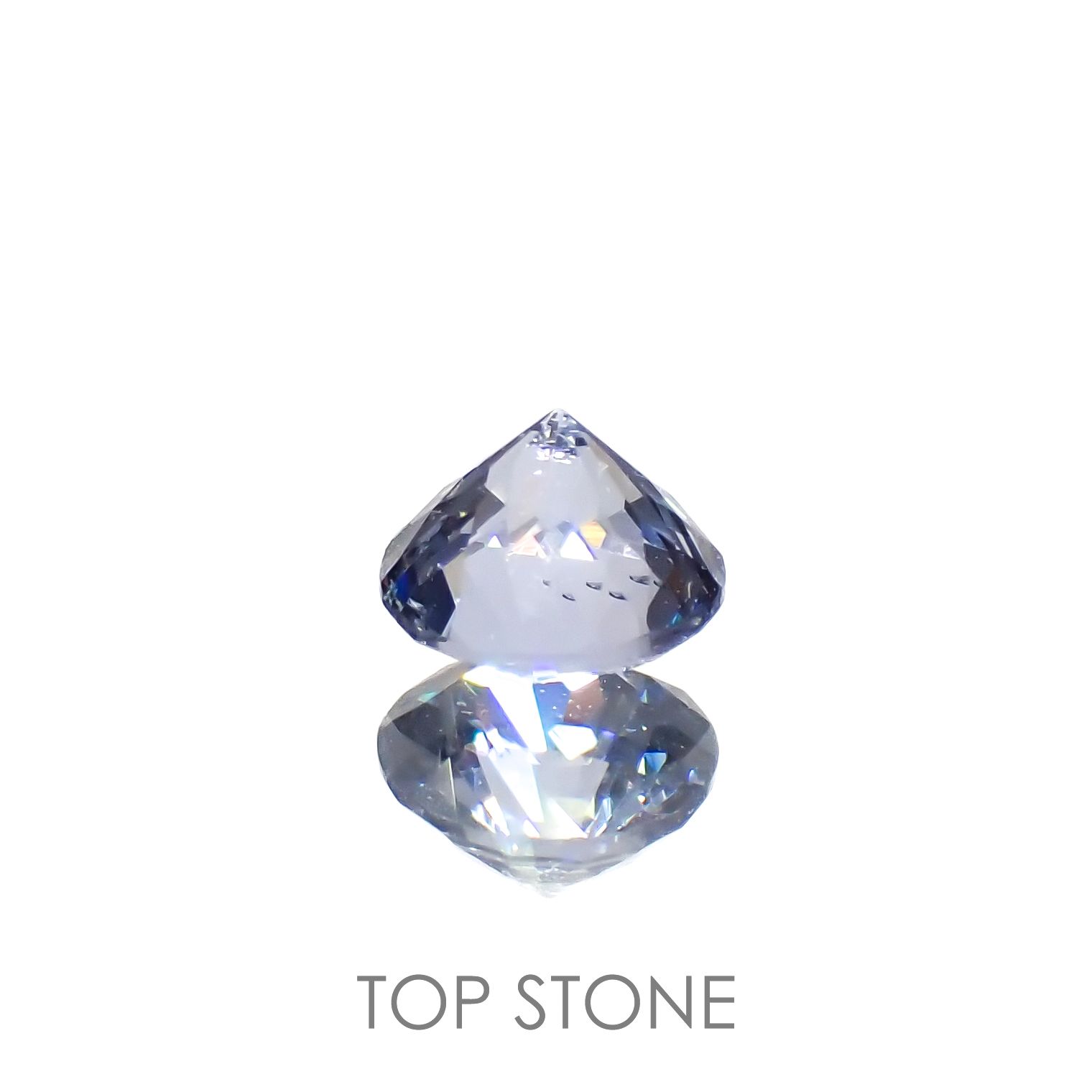 グレイッシュブルースピネル(宝石名スピネル)ビルマ/マダガスカル産 0.26ct 識別済[230119900]3.8x3.8mm前後
