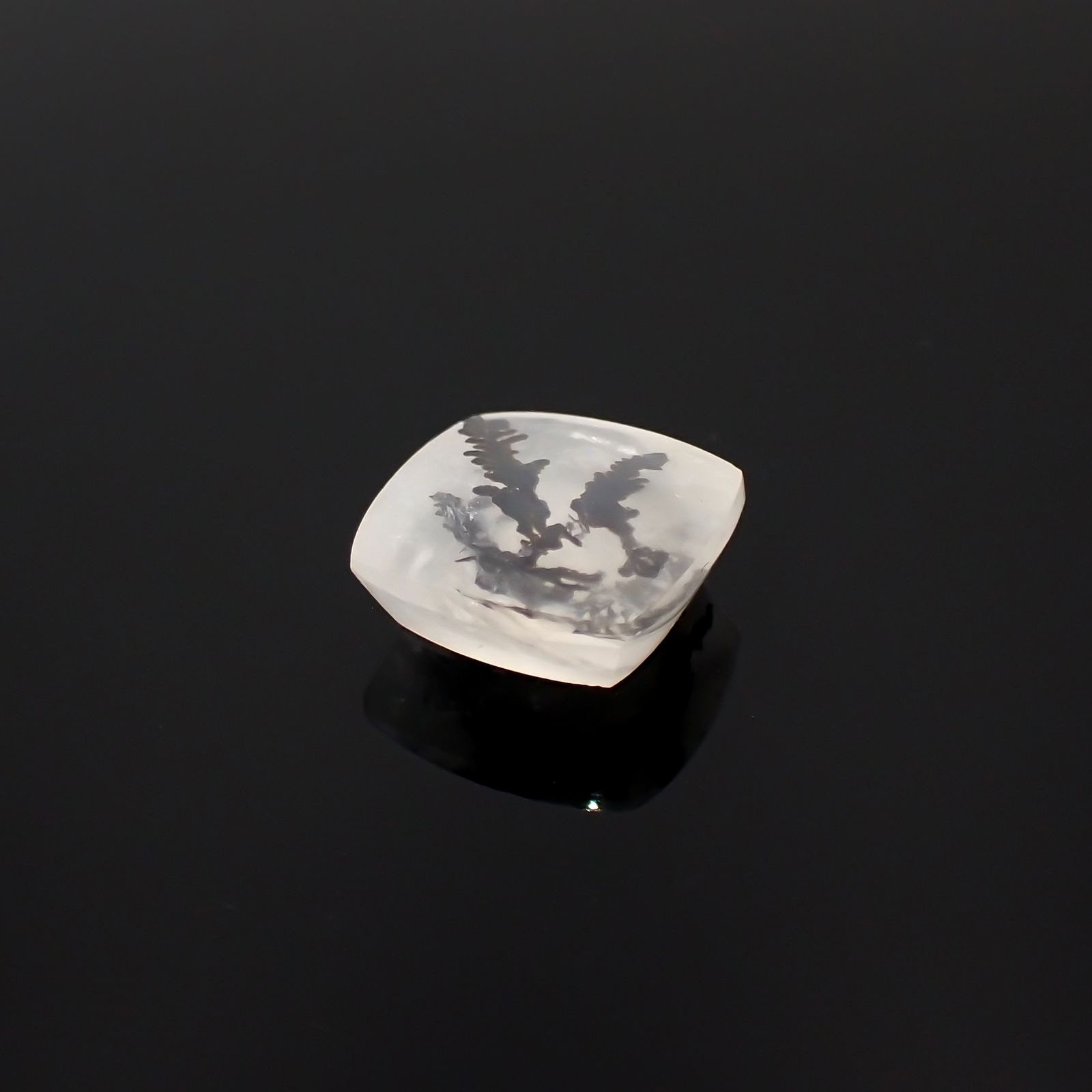 デンドリチッククォーツ ブラジル産 4.33ct[231023712]10.9x10.3mm前後