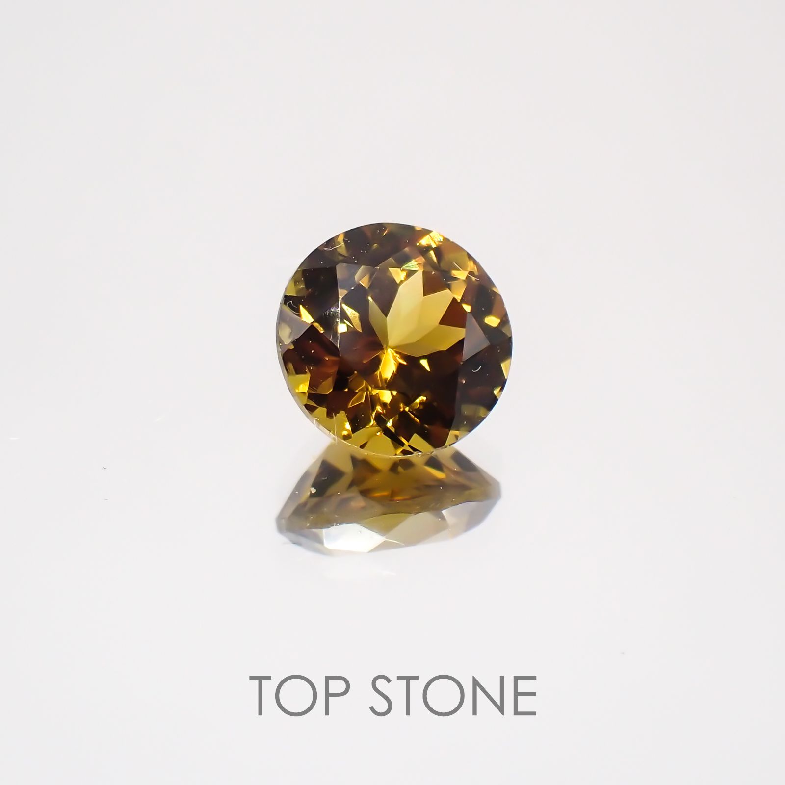 グロッシュラーアンドラダイトガーネット(宝石名グロッシュラー/アンドラダイト・ガーネット) ナミビア産 1.25ct 識別済[21049438]6.5×6.5mm前後