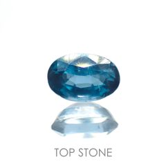 オーシャンブルーカイヤナイト(宝石名カイヤナイト) インド産 0.67ct 識別済[210812355]6×4.1mm前後