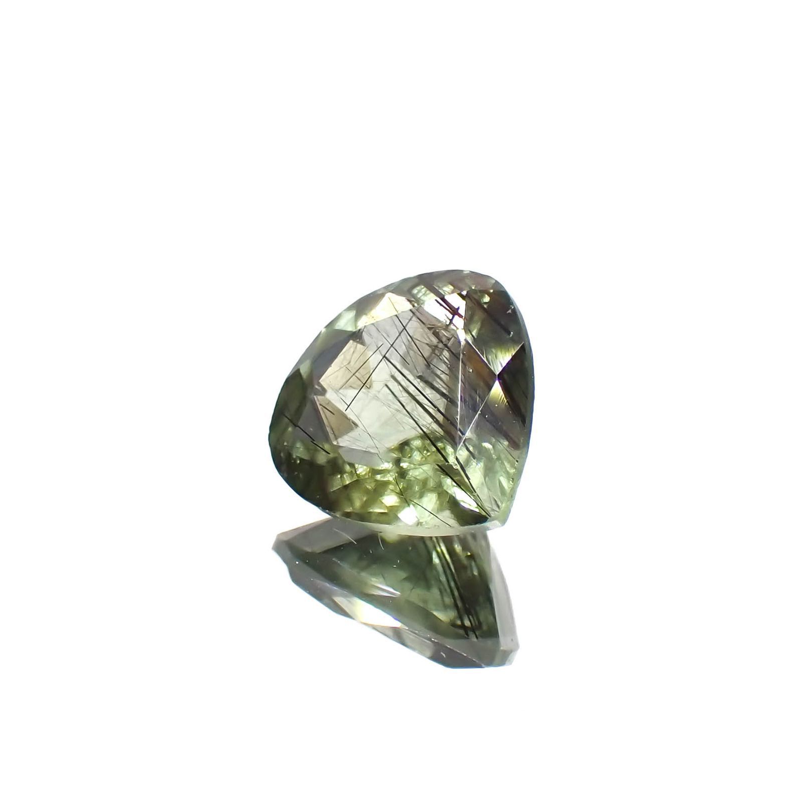 ルドウィジャイトインペリドット パキスタン産 1.90ct[221219515]8.5x8.2mm前後