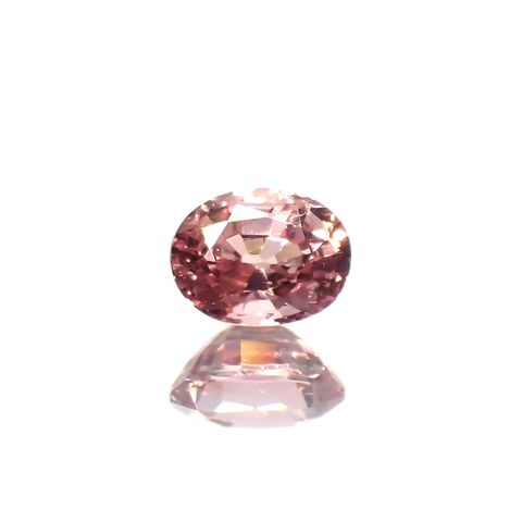 パパラチャサファイア 非加熱(宝石名サファイア/別名パパラチャ・サファイア)スリランカ産 0.25ct GIA鑑付[230521939]4.05x3.12mm前後