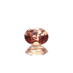 パパラチャサファイア(宝石名サファイア/別名パパラチャ・サファイア)スリランカ産 0.656ct CGL鑑付[231224692]5.7x4.3mm前後