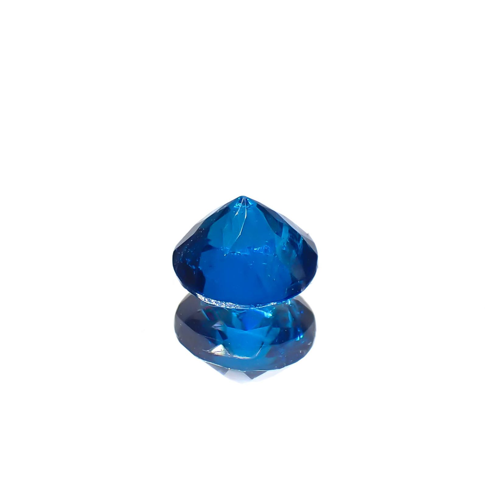 ディープブルーアパタイト マダガスカル産 0.47ct[240628155]4.8x4.8mm前後