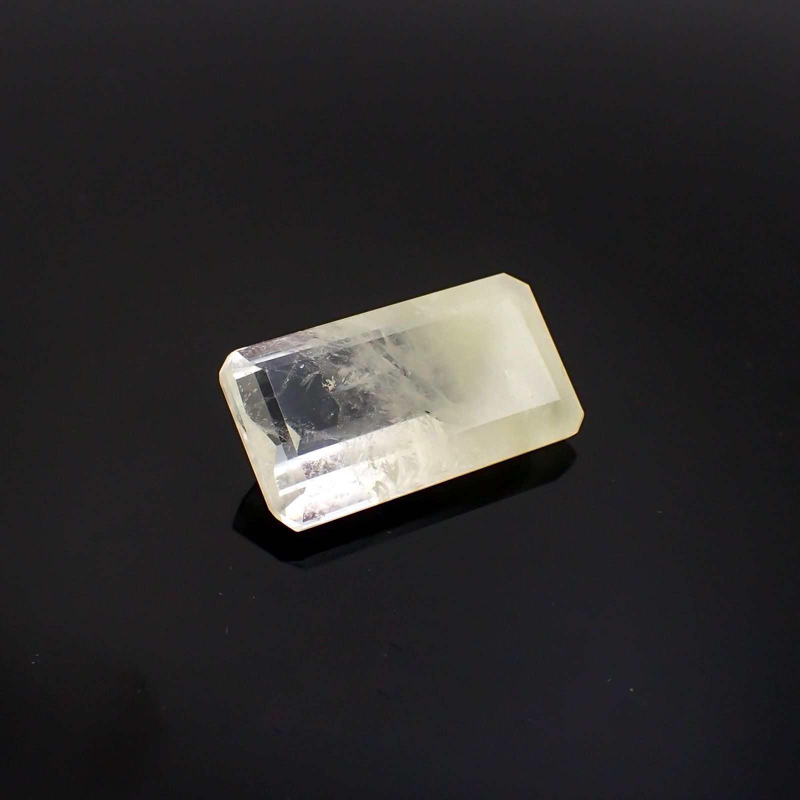 サルファーインクォーツ ブラジル産 14.96ct[231124314]22.3x12mm前後