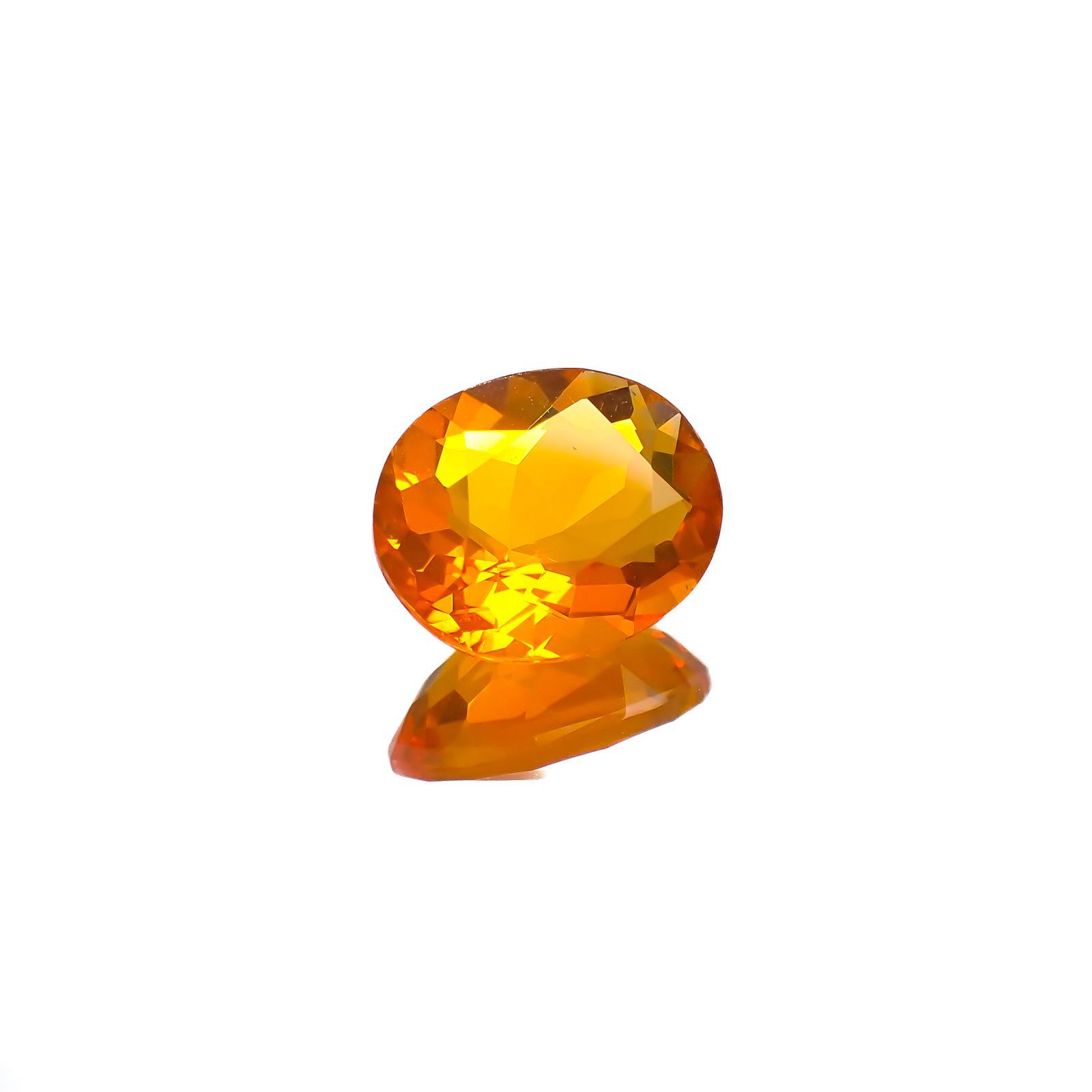 ファイヤーオパール メキシコ産 1.15ct[221018349]8.6x7.1mm前後