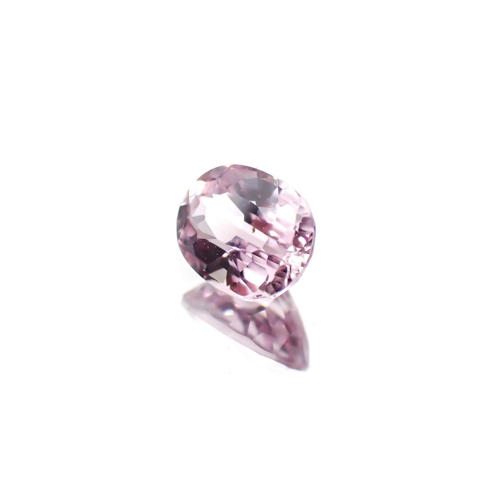 カラーシフト ピンクダイアスポア(宝石名ダイアスポア)アフガニスタン産 0.56ct 識別済[231124284]5.6x4.4mm前後