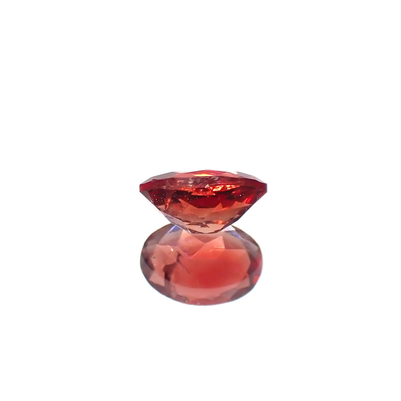 レッドラブラドライト(宝石名ラブラドライト/アンデシン)エチオピア産 0.42ct 識別済[230722737]6x4.2mm前後