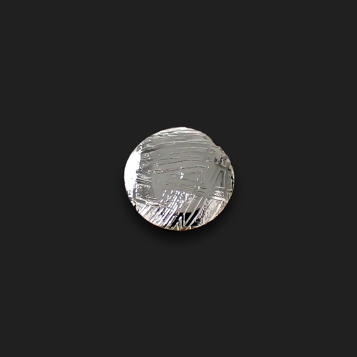 ムオニナルスタ隕石 発見地:スウェーデン 8.54ct[240125742]10.6x10.4mm前後