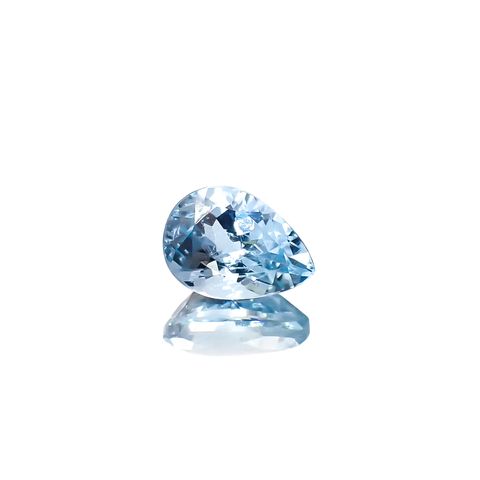 アクアマリン サンタマリアカラー マダガスカル産 0.72ct[240326962]7x5mm前後