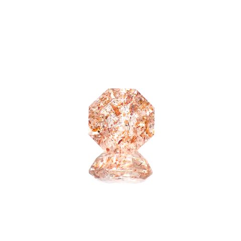 ◇オクタゴンカット◇イリュージョンサンストーン タンザニア産 1.49ct[240628267]7.3x7.2mm前後
