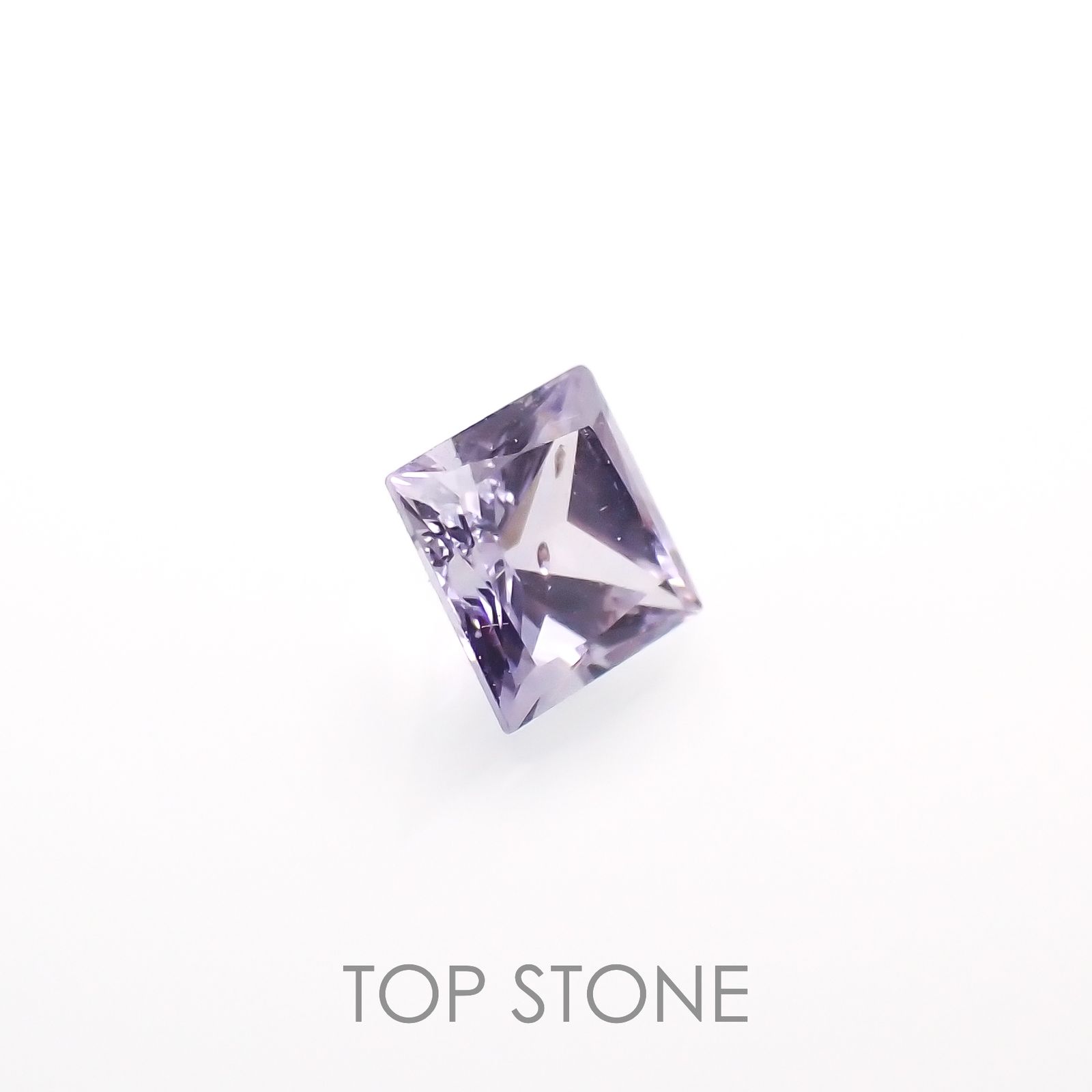 ◇プリンセスカット◇アイスラベンダーサファイア(宝石名サファイア)東アフリカ産 0.22ct 識別済[230120236]3.2x3.2mm前後