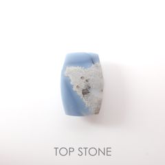 マトリックスブルーオパール アメリカ・オレゴン州産 2.58ct[220917815]12.5x8.3mm前後