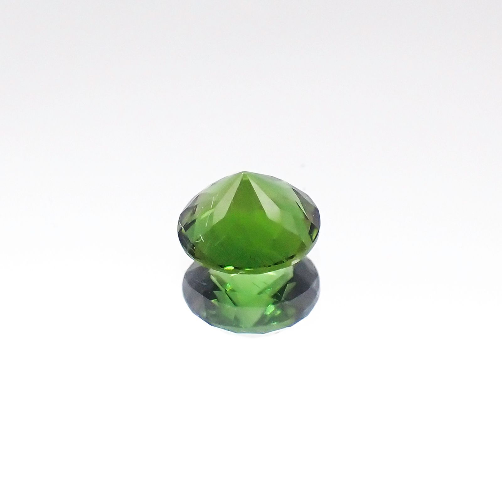 クロムトルマリン(宝石名クロム・トルマリン)タンザニア産 0.34ct 識別済[230823069]4.5x4.4mm前後