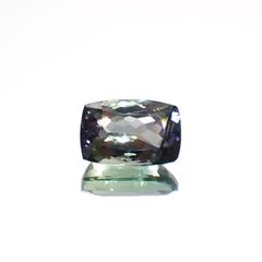 バイカラータンザナイト(宝石名ゾイサイト)タンザニア産 2.67ct 識別済[221119002]9.7x6.4mm前後