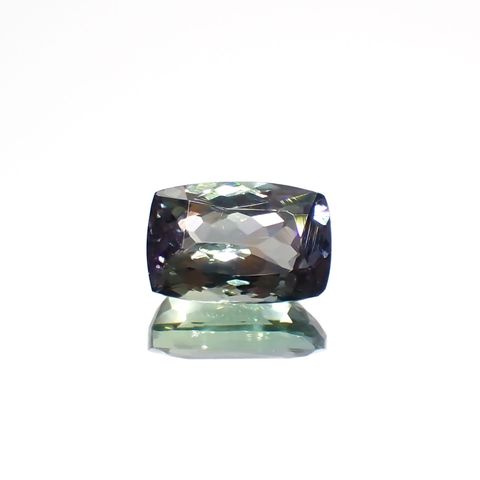 バイカラータンザナイト(宝石名ゾイサイト)タンザニア産 2.67ct 識別済[221119002]9.7x6.4mm前後